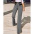Pantalons Décontracté Printemps / Automne Plaid Naturel Micro-élasticité Quotidien Ample Tissu pelucheux/polaire granuleux Régulier pour Femmes