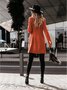 Blazers Décontracté Plain Printemps / Automne Polyester Micro-élasticité Quotidien Manches Longues Régulier Régulier pour Femmes