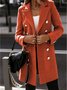 Blazers Décontracté Plain Printemps / Automne Polyester Micro-élasticité Quotidien Manches Longues Régulier Régulier pour Femmes