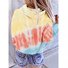 Sweat-shirts Femmes Décontracté Bloc de Couleur Printemps / Automne Polyester Zip Quotidien Ample Régulier Régulier