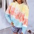 Sweat-shirts Femmes Décontracté Bloc de Couleur Printemps / Automne Polyester Zip Quotidien Ample Régulier Régulier