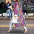 Blousons Décontracté Ethnique Printemps / Automne Polyester Naturel Aucune élasticité Quotidien Manches Longues Droit pour Femmes