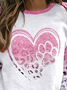 Sweat-shirts Décontracté Imprimé d'Animal Printemps / Automne Polyester Imprimé Naturel Quotidien Manches Longues Régulier pour Femmes