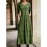 Robes Femmes Décontracté Floral Printemps / Automne Quotidien Coupe Régulière Jersey Maxi Régulier Non