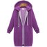 Manteaux Femmes Décontracté Plain Hiver Polyester Sweat-shirt à Capuche Poids lourd Coupe Régulière Manches Longues Droit