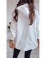 Sweat-shirts Femmes Décontracté Plain Printemps / Automne Polyester Naturel Quotidien Col Châle Régulier Élasticité moyenne