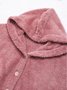 Caniche Blousons Femmes Décontracté Plain Hiver Sweat-shirt à Capuche Naturel Domestique Ample Manches Longues Mi-long