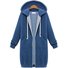 Manteaux Femmes Décontracté Plain Hiver Polyester Sweat-shirt à Capuche Poids lourd Coupe Régulière Manches Longues Droit
