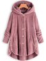 Caniche Blousons Femmes Décontracté Plain Hiver Sweat-shirt à Capuche Naturel Domestique Ample Manches Longues Mi-long