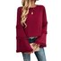 Chemisiers1 Décontracté Plain Printemps / Automne Polyester Aucune élasticité Quotidien Ample Péplum Droit pour Femmes