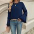 Chemisiers1 Décontracté Plain Printemps / Automne Polyester Aucune élasticité Quotidien Ample Péplum Droit pour Femmes
