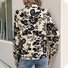 Chemises Femmes Décontracté Floral Printemps / Automne Polyester Col Montant Naturel Aucune élasticité Quotidien Manches Longues