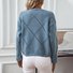 Pulls Décontracté Plain Printemps / Automne Naturel à Haute Élasticité Manches Longues Laine/Tricot Droit Régulier pour Femmes