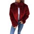 Blousons Décontracté Plain Automne Col Montant Quotidien Ample Manches Longues Régulier Blouson Aviateur pour Femmes
