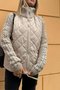 Rembourré Blousons Femmes Décontracté Plain Hiver Polyester Taille Haute Aucune élasticité Manches Longues Régulier Faux Col