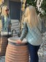 Rembourré Blousons Femmes Décontracté Plain Hiver Polyester Taille Haute Aucune élasticité Manches Longues Régulier Faux Col