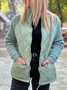Rembourré Blousons Femmes Décontracté Plain Hiver Polyester Taille Haute Aucune élasticité Manches Longues Régulier Faux Col