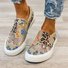 Profond bouche Unique Chaussures Décontracté Motif Léopard Toutes Les Saisons Polyester Sportif & De Plein Air Bout Fermé Toile Caoutchouc à Enfiler pour Femmes