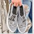 Profond bouche Unique Chaussures Décontracté Motif Léopard Toutes Les Saisons Polyester Sportif & De Plein Air Bout Fermé Toile Caoutchouc à Enfiler pour Femmes