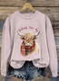 Sweat-shirts Femmes Décontracté Imprimé d'Animal Printemps / Automne Quotidien Coupe Régulière Manches Longues Régulier Trapèze Régulier