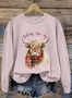 Sweat-shirts Femmes Décontracté Imprimé d'Animal Printemps / Automne Quotidien Coupe Régulière Manches Longues Régulier Trapèze Régulier