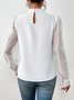 T-shirts Décontracté Plain Printemps / Automne Aucune élasticité Quotidien Coupe Régulière Manches Longues Régulier Régulier pour Femmes