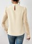 T-shirts Décontracté Plain Printemps / Automne Aucune élasticité Quotidien Coupe Régulière Manches Longues Régulier Régulier pour Femmes