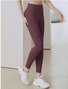 Pantalons de Survêtement & joggeurs Décontracté Plain Printemps / Automne Polyester Naturel Serré Pantalon à la cheville Régulier Élasticité moyenne pour Femmes