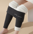 Pantalons De Yoga Décontracté Hiver Noël à Haute Élasticité Faire la navette Serré Tissu pelucheux/polaire granuleux Collant en Toison pour Femmes