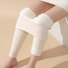 Pantalons De Yoga Décontracté Hiver Noël à Haute Élasticité Faire la navette Serré Tissu pelucheux/polaire granuleux Collant en Toison pour Femmes