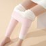 Pantalons De Yoga Décontracté Hiver Noël à Haute Élasticité Faire la navette Serré Tissu pelucheux/polaire granuleux Collant en Toison pour Femmes