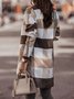 Manteaux Femmes Rétro Hiver Plaid Polyester Naturel Poids lourd Aucune élasticité Quotidien Ample