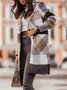Manteaux Femmes Rétro Hiver Plaid Polyester Naturel Poids lourd Aucune élasticité Quotidien Ample