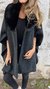 Manteaux Rétro Plain Hiver Polyester Col V Quotidien Ample Mi-long Régulier pour Femmes