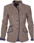 Blousons Rétro Plain Printemps / Automne Aucune élasticité Quotidien Taille Moyenne Manches Longues Ligne X Régulier pour Femmes