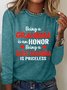 Chemisiers1 Femmes Décontracté Printemps / Automne Lettres de texte Quotidien Ample Meilleure vente Col Rond Régulier Élasticité moyenne