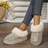 Rembourré de Coton Bottes Simple Plain Hiver Peluche Quotidien Bottes de Neige à Talon Plat Caoutchouc à Enfiler pour Femmes
