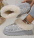 Rembourré de Coton Bottes Simple Plain Hiver Peluche Quotidien Bottes de Neige à Talon Plat Caoutchouc à Enfiler pour Femmes