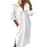 Sweat-shirt Robes Décontracté Plain Toutes Les Saisons Sweat-shirt à Capuche Quotidien Ample Mi-longue Manches Longues Non pour Femmes