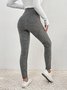 Pantalons de Survêtement & joggeurs Femmes Décontracté Plain Printemps / Automne Micro-élasticité Taille Moyenne Pantalon à la cheville Pantalon coupe slim Ligne T Régulier