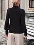 Pulls Femmes Décontracté Plain Printemps / Automne Polyester Quotidien Manches Longues Régulier Droit Régulier
