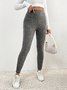 Pantalons de Survêtement & joggeurs Femmes Décontracté Plain Printemps / Automne Micro-élasticité Taille Moyenne Pantalon à la cheville Pantalon coupe slim Ligne T Régulier