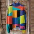 Sweat-shirts Géométrique Décontracté Printemps / Automne Polyester Micro-élasticité Manches Longues Col Roulé Régulier Droit pour Femmes