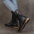 Bottes d'équitation Femmes Décontracté Plain Automne Polyester Zip Suède Talon de Bloc Bout Rond Bottes d'équitation