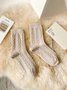 Chaussettes Décontracté Plain Toutes Les Saisons Polyester Anti-bactérien Quotidien Chaussettes sur le mollet Régulier pour Femmes