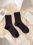 Chaussettes Décontracté Plain Toutes Les Saisons Polyester Anti-bactérien Quotidien Chaussettes sur le mollet Régulier pour Femmes