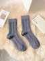 Chaussettes Décontracté Plain Toutes Les Saisons Polyester Anti-bactérien Quotidien Chaussettes sur le mollet Régulier pour Femmes