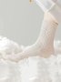 Chaussettes Décontracté Plain Toutes Les Saisons Polyester Anti-bactérien Quotidien Chaussettes sur le mollet Régulier pour Femmes