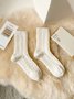 Chaussettes Décontracté Plain Toutes Les Saisons Polyester Anti-bactérien Quotidien Chaussettes sur le mollet Régulier pour Femmes