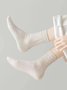 Chaussettes Décontracté Plain Toutes Les Saisons Polyester Anti-bactérien Quotidien Chaussettes sur le mollet Régulier pour Femmes